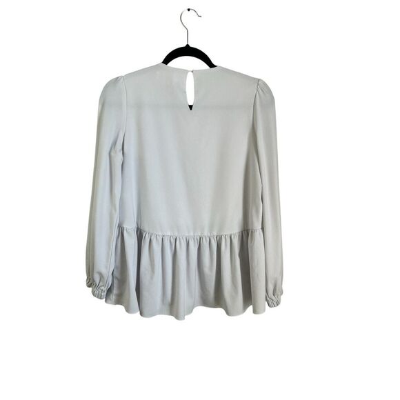 Tuckernuck POMANDER PLACE White Carlota Peplum Blouse Size Small - Picture 6 of 9